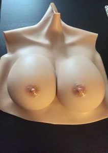 Silicone breast plate